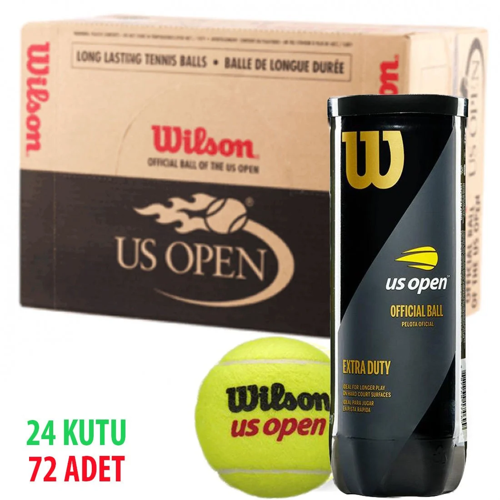 Us Open Koli Tenis Topu - 3'lü 24 Kutu