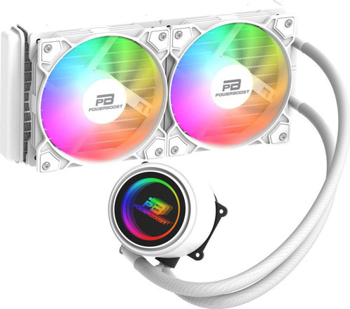 CIRCLE 240W Rainbow Fanlı LGA1700/AM5 Uyumlu 240mm CPU Sıvı Soğutma Sistemi (Beyaz)