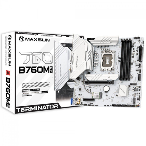 Terminator B760M-D4-ICE LGA1700 DDR4 4400 Mhz M.2 HDMI mAtx Intel Anakart Beyaz