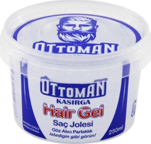 Ottoman Kasırga Ekstra Sert Saç Jölesi 250 ml Şeffaf Güçlü Tutuş Saç Şekillendirici