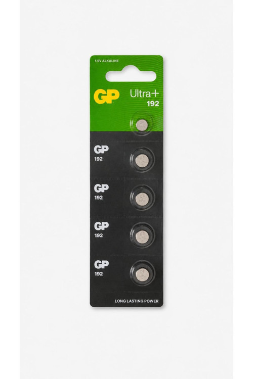 GP Ultra+ 5 Adet 192 LR41 1.5V Alkalin Düğme Pil - Düğme Pil Seti Ateş Ölçer Pili