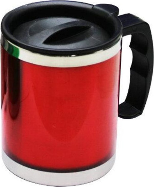 Paslanmaz Çelik Metal Termos Kupa Bardak 450 ml - Turuncu
