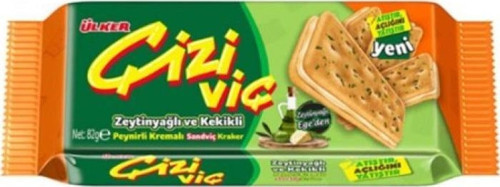 Çiziviç Zeytinyağlı Kekikli Peynirli Kraker 82 Gr. (2'li)