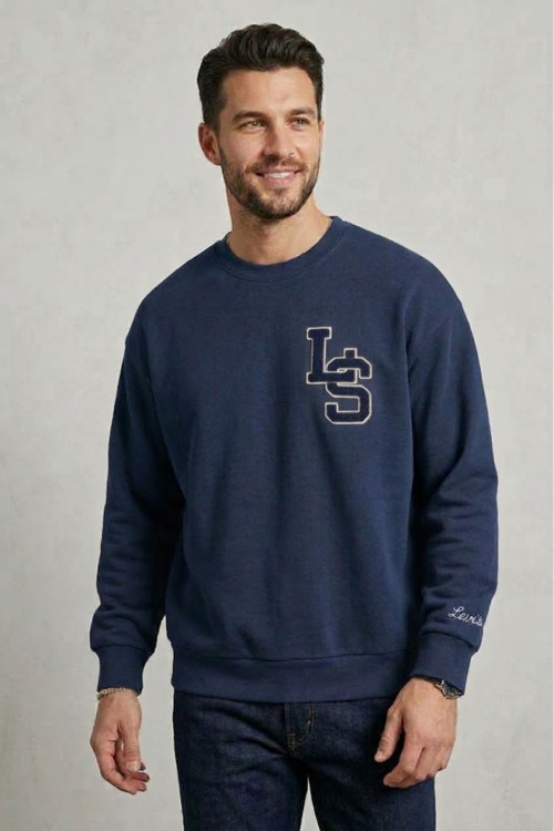 Erkek standart fit Yuvarlak Yaka Sweatshirt - Günlük & Streetwear