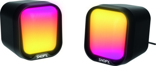 SN-87U 2.0 Mini RGB Işıklı 2Wx2CH Siyah USB Gaming Speaker Hoparlör
