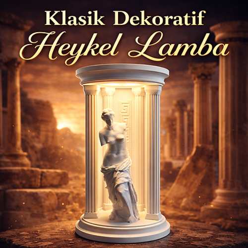 Afrodit Heykel LED Gece Lambası – Mitolojik Dekoratif Masa Lambası USB Aydınlatma