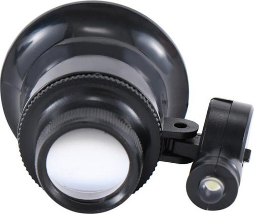 20X Büyütmeli Saat Takı Onarım Için Cam Lensli Optik Işıklı Göz Büyüteç Mg13B-9A