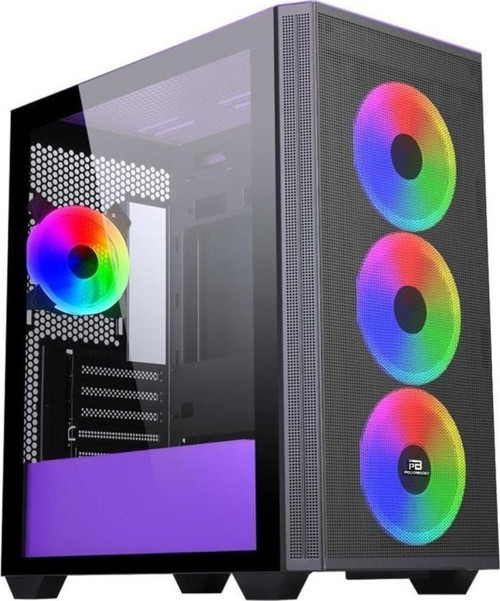 PB-P2252BP USB 3.0 ATX Mesh Ring ARGB Fan Mor Kasa 2252 Purple