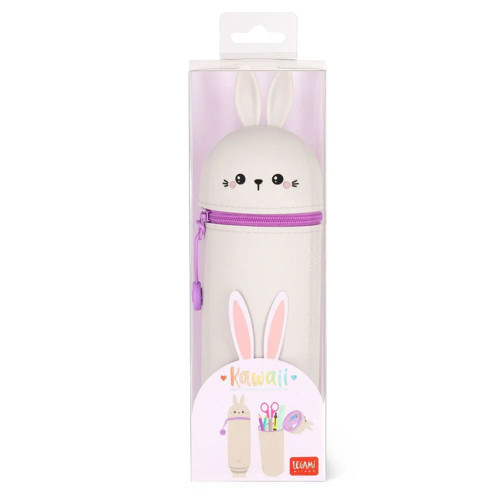 Kawaii 2-In-1 Silikon Kalem Çantası Tavşan KA0014