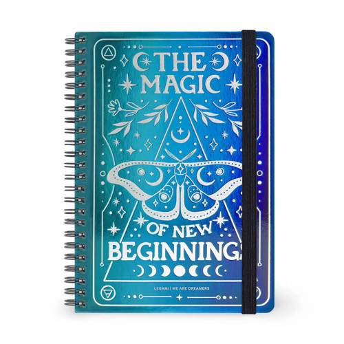 Large Spiralli Çizgili Defter Moth A5NOTS0053