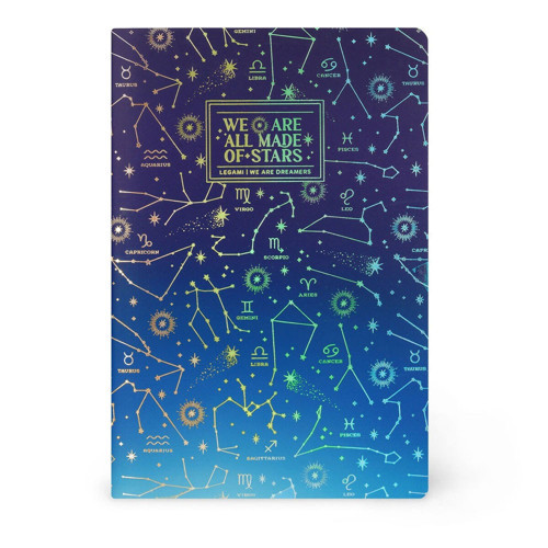 Quaderno Large Çizgili Defter Yıldızlar B5NOT0053