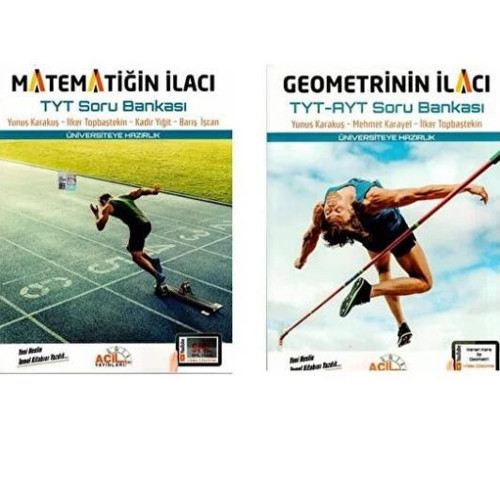 Acil Yayınları TYT'nin İlacı Matematik-Geometri Soru Bankası Set