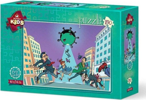 Art Çocuk Puzzle Virüsten Kaçış 150 Parça 5659