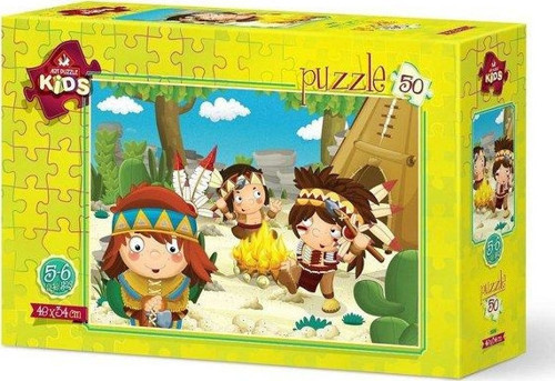Art Çocuk Puzzle Kızılderili Minikler 50 Parça 5598