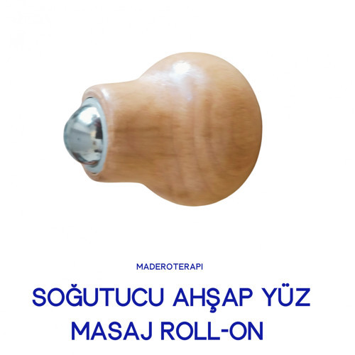 Soğutucu Ahşap Yüz Masaj Rollonu – Şişlik, Morluk ve İnce Çizgi Karşıtı Ahşap Metal Uç Roller