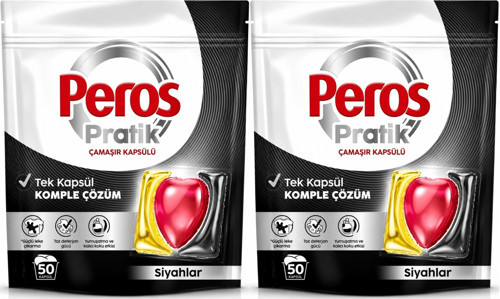 Pratik Matik Çamaşır Deterjanı Kapsülü - Tableti 100 Adet Siyahlar (Avantaj Pk)