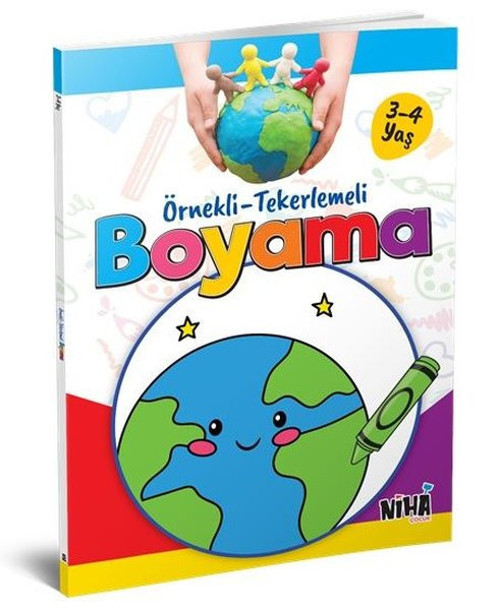 Örnekli Tekerlemeli Boyama 3 - 4 Yaş