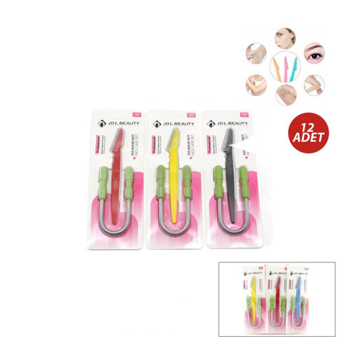 Jol Beauty JOL-040 Kaş Usturası ve Yanak Yayı Set 2CPS - 6'li Paket