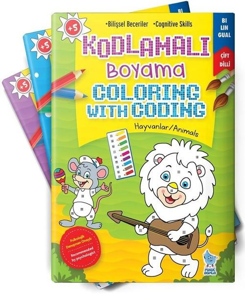 Kodlamalı Boyama - Hayvanlar - Taşıtlar - Mevsimler - Evim - Ailem
