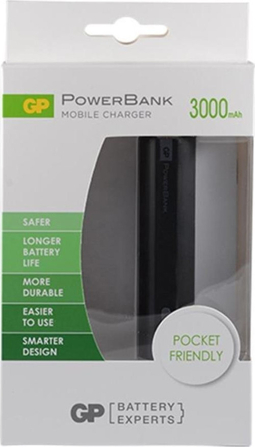 GPFN03MBE-2B1 Powerbank Li-ion 3000 mAh Harici Batarya ( Siyah )