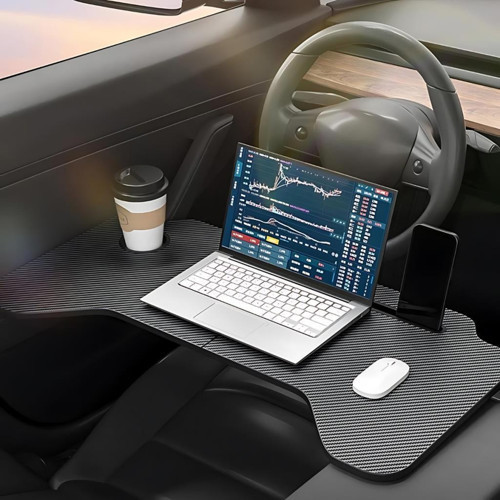 Tesla Model 3 Model Y İçin Katlanabilir Sehpa Araç Tepsisi Tesla Bardak Ve Telefon Tutucu Stand