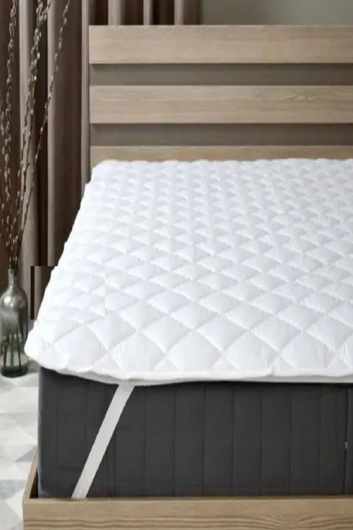 Kapitoneli Sıvı Geçirmez Alez 100X200 Cm Tek Kişilik Köşe Lastikli