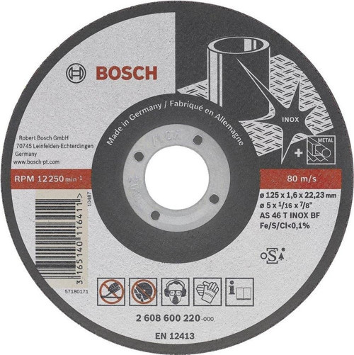 - 115*1,0 mm Best Serisi Düz Inox (Paslanmaz Çelik) Kesme Diski - Rapido Uzun Ömürlü