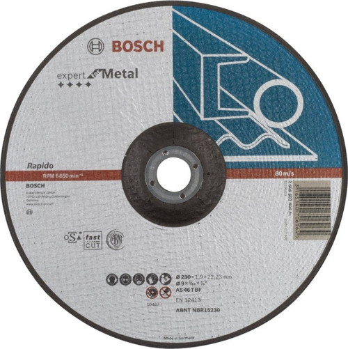 - 230*1,9mm Expert Serisi Bombeli Metal Kesme Diski (Taş) - Rapido