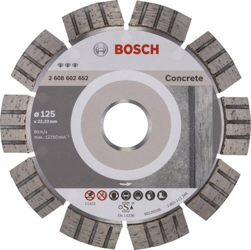 - Best Serisi Beton İçin Elmas Kesme Diski 125 mm