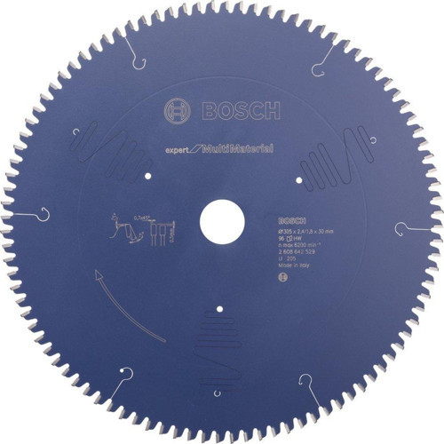 - Expert Serisi Çoklu Malzeme için Daire Testere Bıçağı 305*30 mm 96 Diş