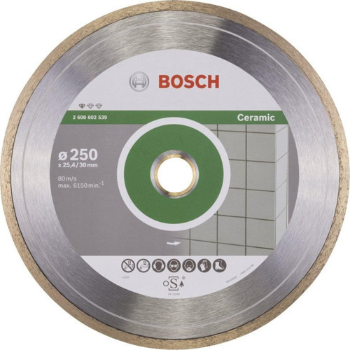 - Standard Seri Seramik İçin Elmas Kesme Diski 250 mm