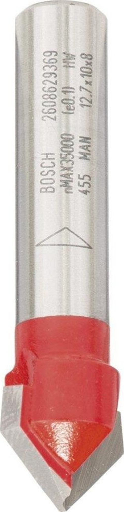 - Expert Serisi Ahşap İçin Çift Oluklu, Sert Metal V Kanal Freze 8*12,7*44,5 mm