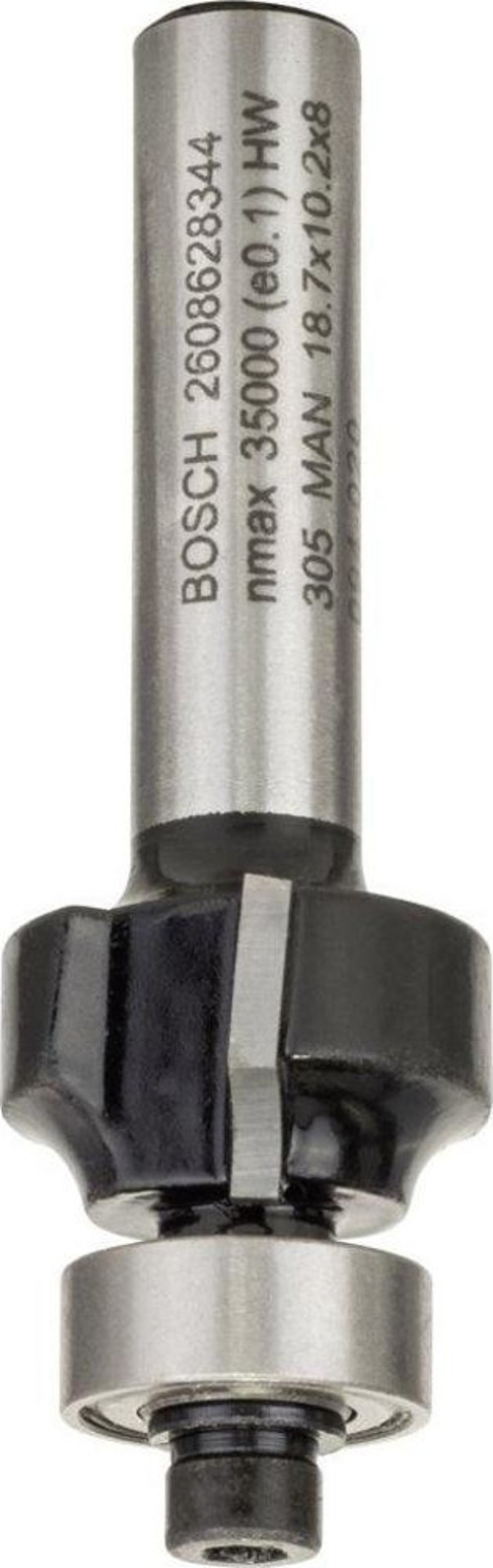 - Standard Seri Ahşap İçin Çift Oluklu, Sert Metal Bilya Yataklı Yuvarlama Frezesi 8*3*53 mm