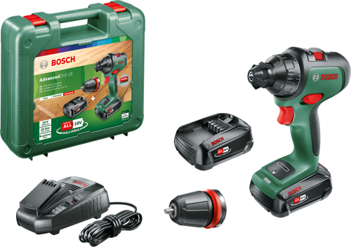 AdvancedDrill 18 Tek Akülü Delme Vidalama Makinesi 18V (1 x 2,5 Ah) + Şarj Cihazı AL 1830 CV