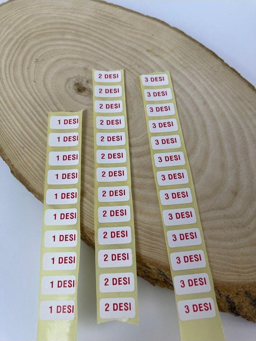 Desi Yazılı Yapışkanlı Etiket 300 Adet