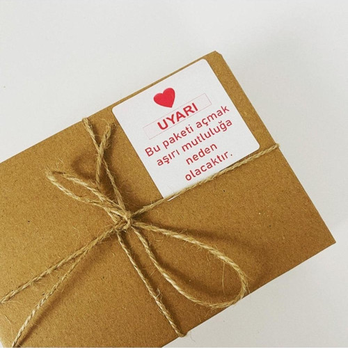 Yapışkanlı Sticker Etiket 6 x 6 cm 100 Adet