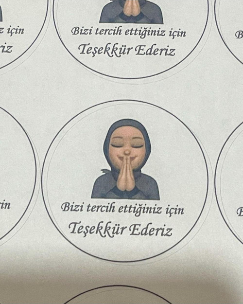 Yuvarlak Sticker Etiket 4 x 4 cm 96 Adet