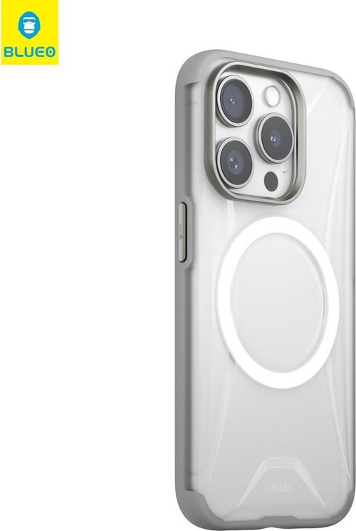 Ape Legend Serisi iPhone 15 Pro Max Uyumlu Gri Anti-Drop Magsafe Telefon Kılıfı