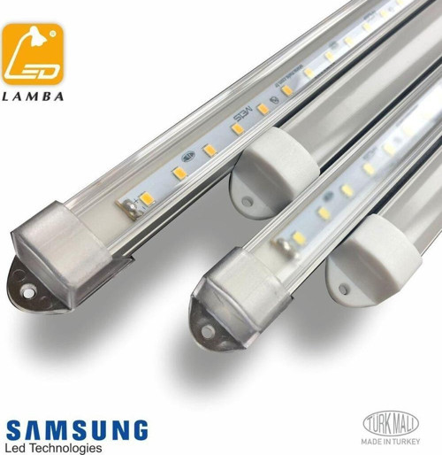 Mutfak Tezgahı Led Aydınlatma Beyaz Işık - 150cm Şeffaf Kapak