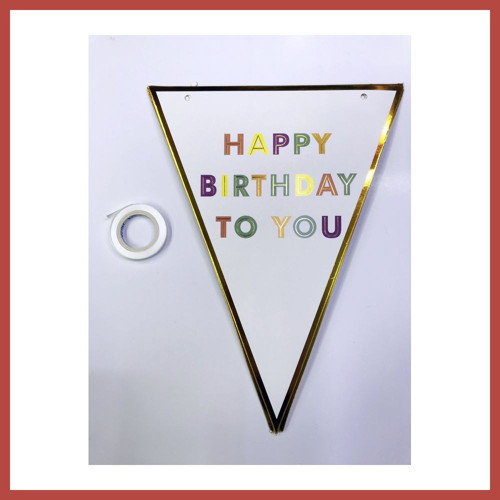 Happy Birthday To You Flama Bayrak Süs ERDOTICA
