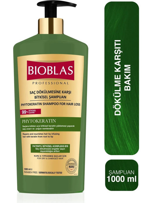 Saç Dökülmesine Karşı Phyto Keratin Şampuan 1000 Ml
