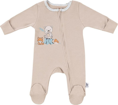 Hero Uzun Kollu Bebek Tulumu Teddy (Organik)