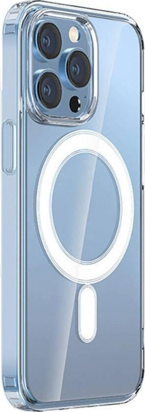 Apple İphone 15 Pro Kılıf Magsafe Şarj Özellikli Şeffaf Sert Pc Zore Embos Kapak