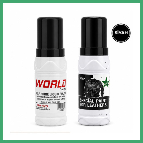 QAKSH Deri Boyası Sıvı Siyah 100ml BS