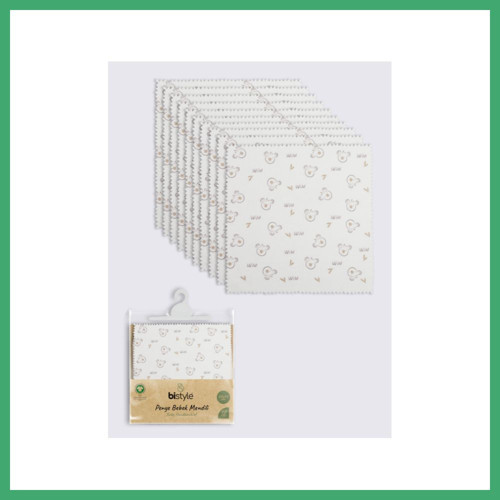QAKSH Koala 20x20 10'Lu Penye Mendil 90165 Ekru · Renk: Ekru BS