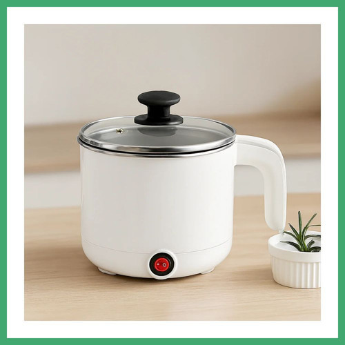 QAKSH Elektrikli Çelik Pişirici Tencere 800ml 400W BS