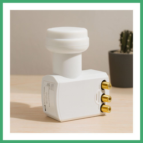 QAKSH Uydu LNB Quad (4 Çıkış) 0.1dB 4K Ultra HD Universal BS
