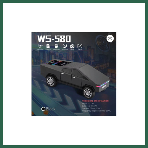 VINTESSY Wster WS-580 Music Car Speaker (Cybertruck, LED) BZS01