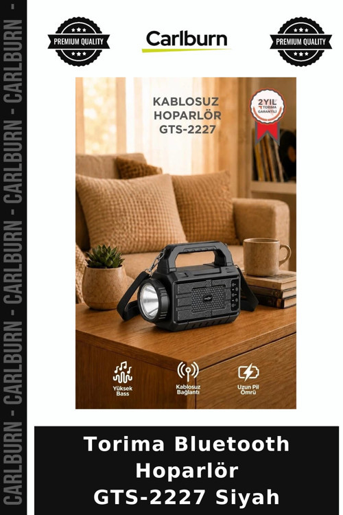 Özel Üretim Torima Bluetooth Hoparlör GTS-2227 Siyah Gezi Tatil