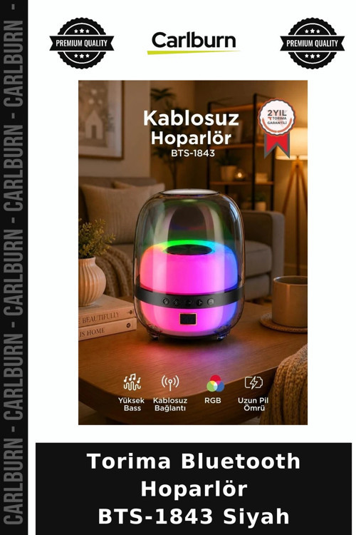 Özel Üretim Torima Bluetooth Hoparlör BTS-1843 Siyah Ses Kablosuz Alet Seyyar Cihaz